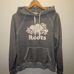 Roots Gray Hoodie with Logo